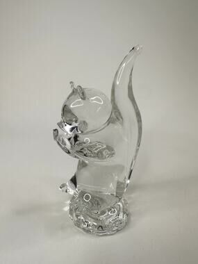 Squirrel Paper Weight Figure Office Desk Artwork Collectable 5R Solid Glass